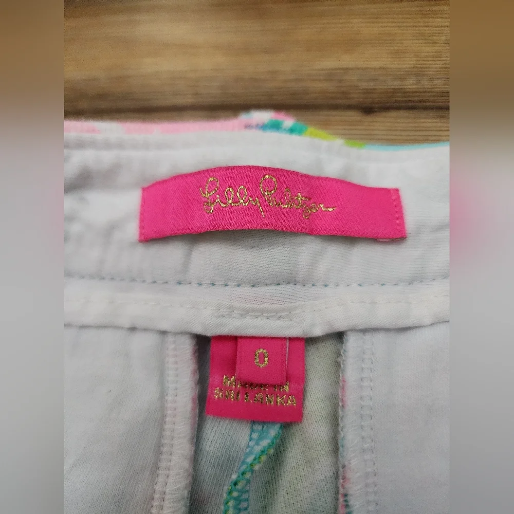 Lilly Pulitzer Callahan Knit Shorts Women's 0 in the Blue Ibiza Pineapple Shake